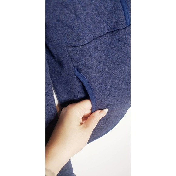 Guideboat Co. J’Adore Quilted Half-Zip Pullover Sweater Top Small Blue - Picture 7 of 11